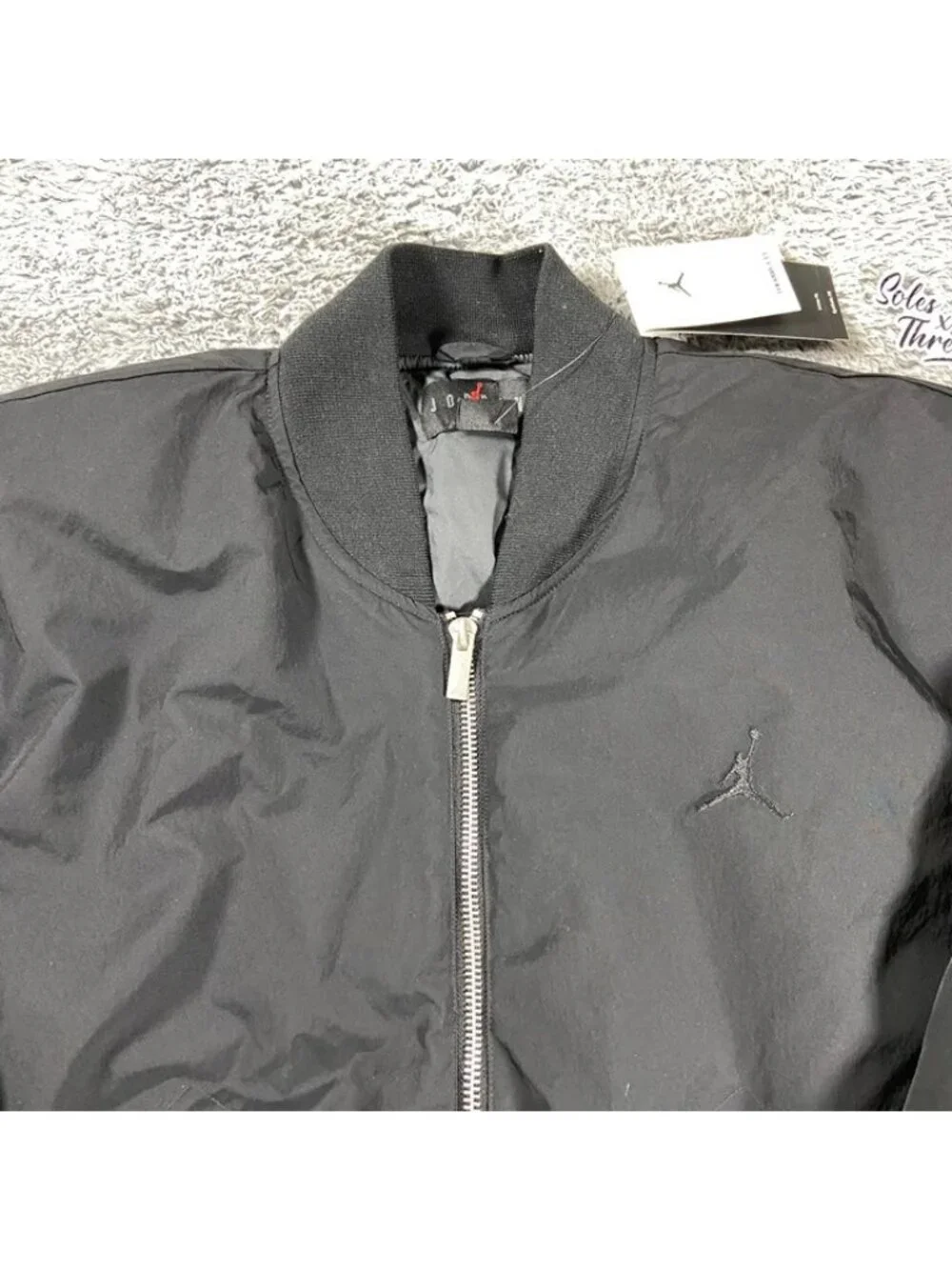 Air Jordan Renegade Full Zip Bomber Jacket Size 2XL Men Black FV7267-010
